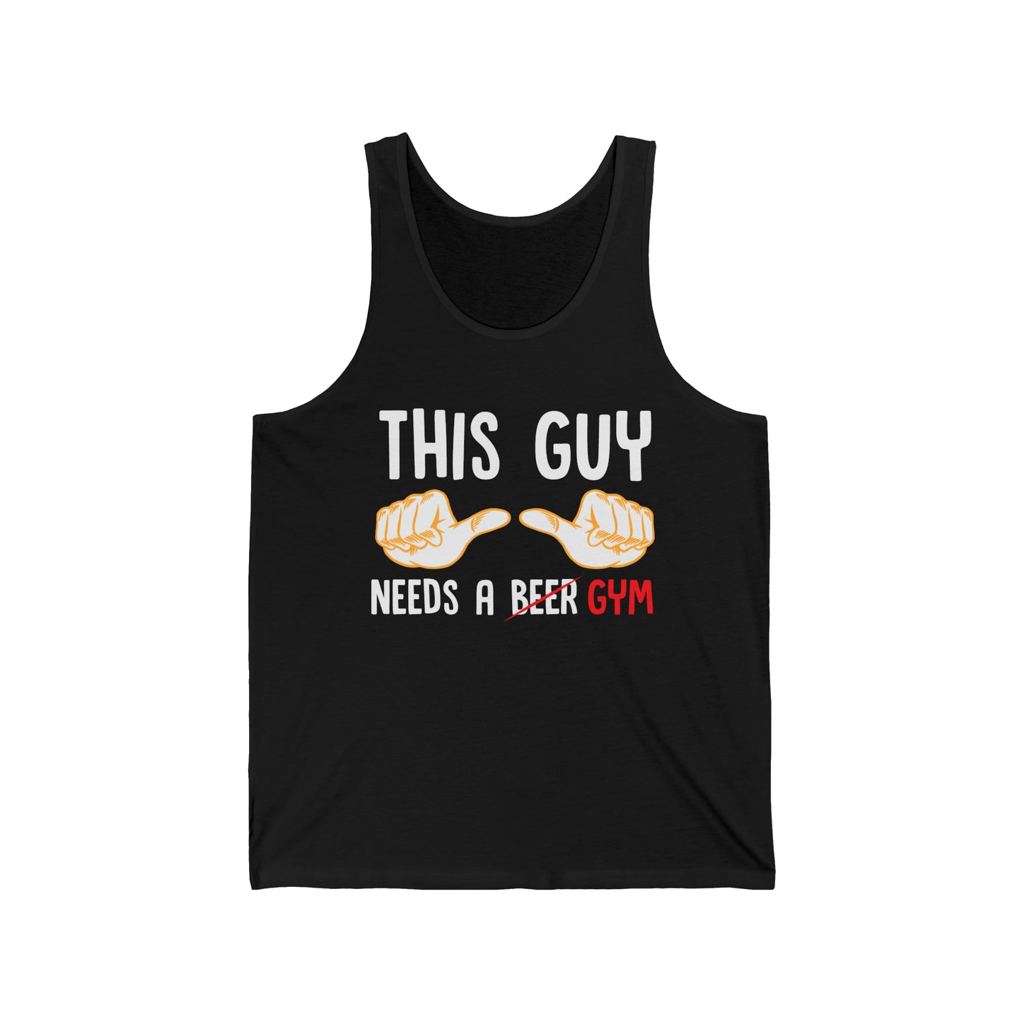 This Guy Needs A Gym Unisex Jersey Tank