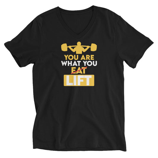 You are What You Eat Unisex Short Sleeve V-Neck T-Shirt