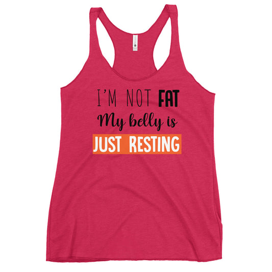 I'm Not Fat Women's Racerback Tank